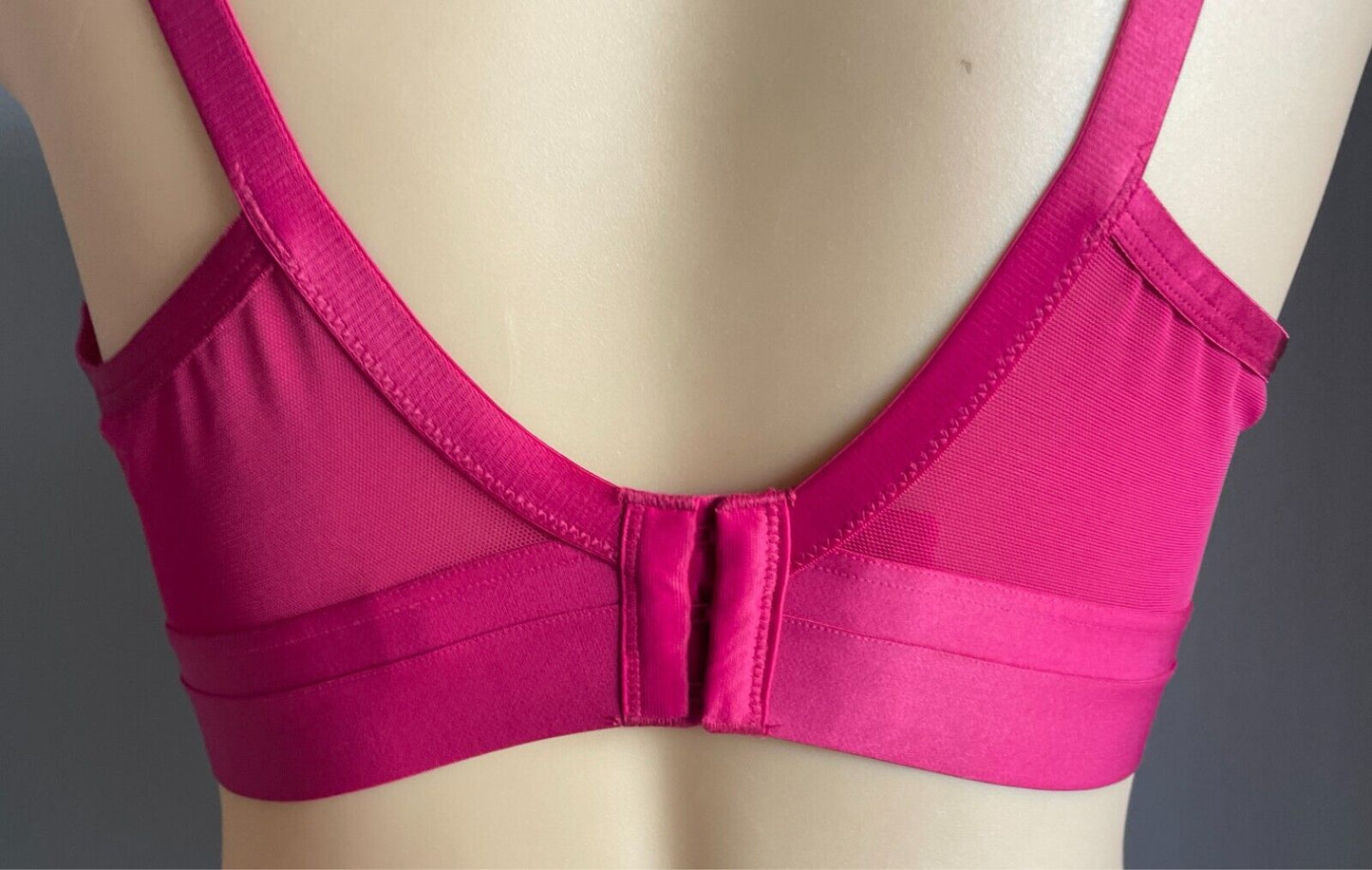CITY CHIC Alexis Contour Longline Bra Garnet Size 20D Lace Trim Underwire NEW