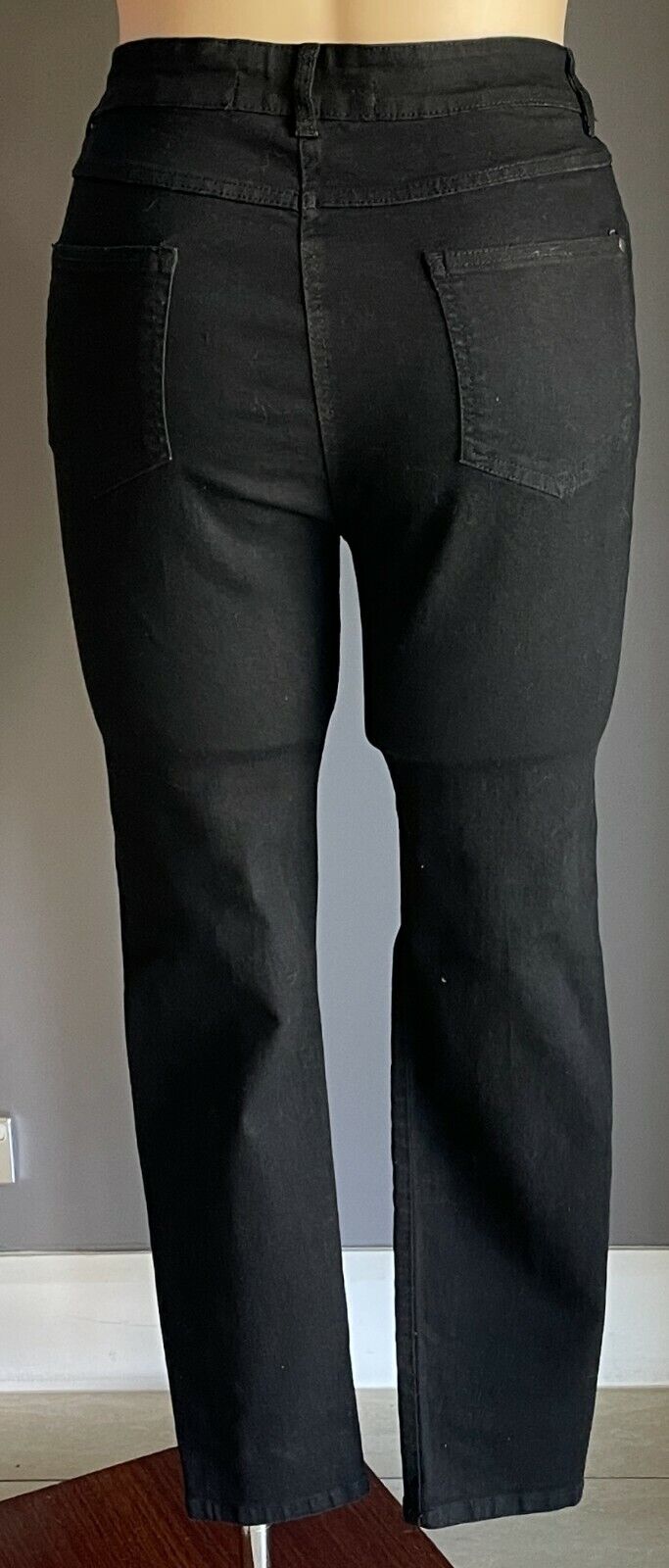 Heart YOURS SKINNY Ripped Knee Jeans Black Stretch Denim  Plus Size 18