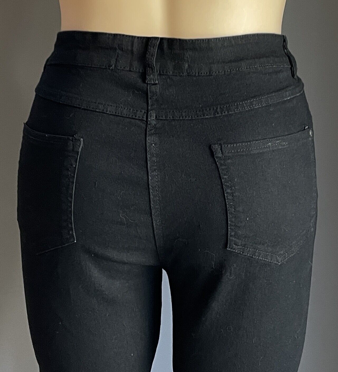Heart YOURS SKINNY Ripped Knee Jeans Black Stretch Denim  Plus Size 18