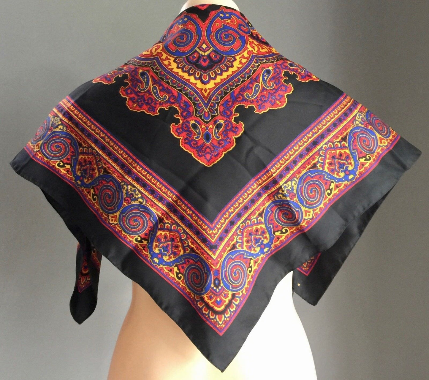 Vintage ART OF THE SCARF  Multi Colour & Print Italian Made Scarf - Tie Rack