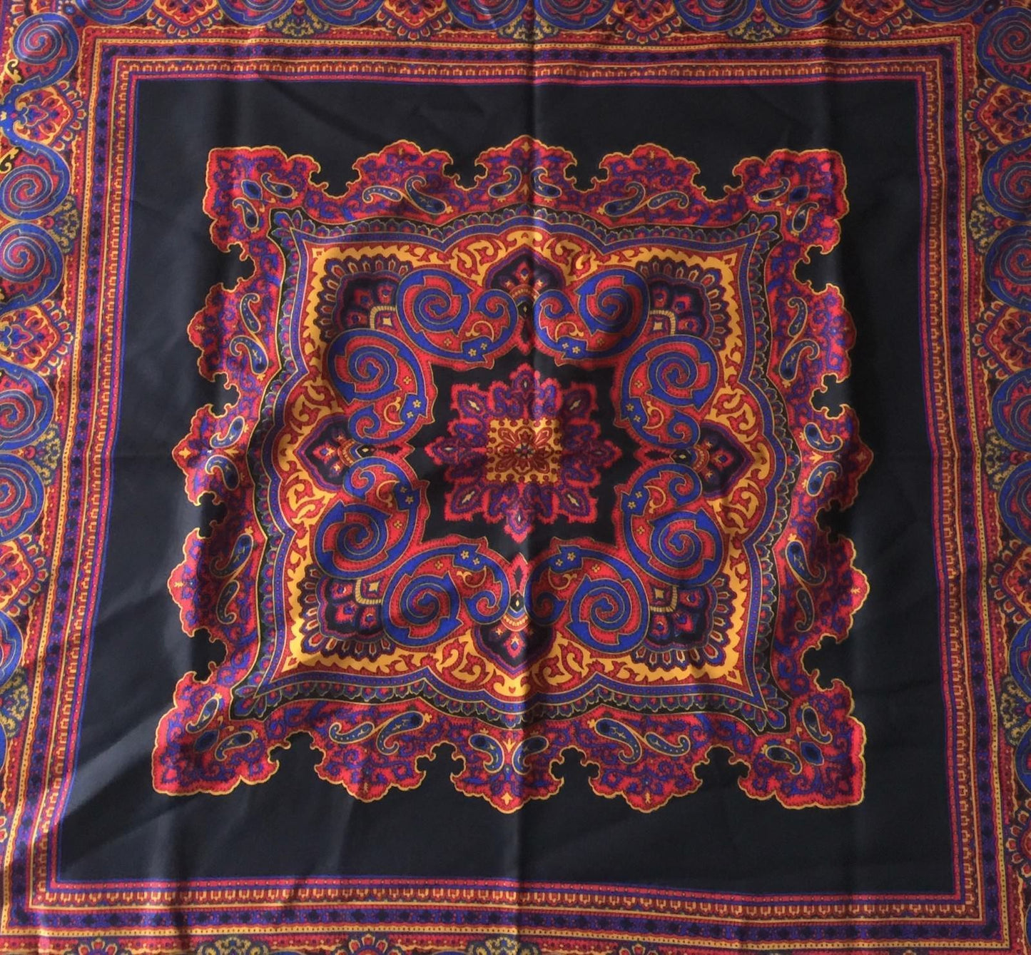 Vintage ART OF THE SCARF  Multi Colour & Print Italian Made Scarf - Tie Rack