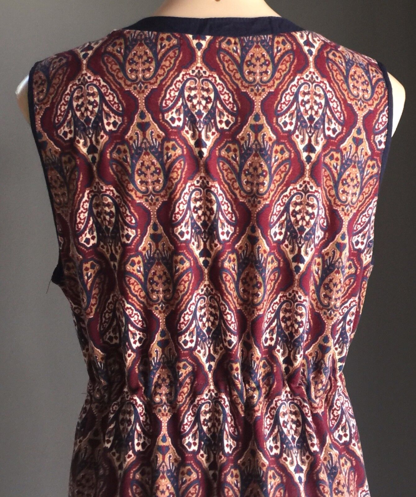 SUITE BOUTIQUE Colourful Baroque Print Sleeveless Blouson Dress Ladies Size 16