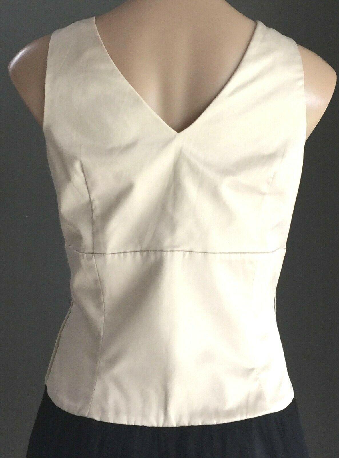 TARGET Dress Drop Waist Tulle Skirt Sleeveless Ivory & Black Ladies Size 16 NEW