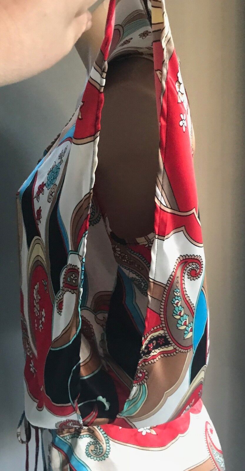 ONE TEASPOON Romper MultiColoured & Print Kimono Sleeve Playsuit Shorts Sz 8 10
