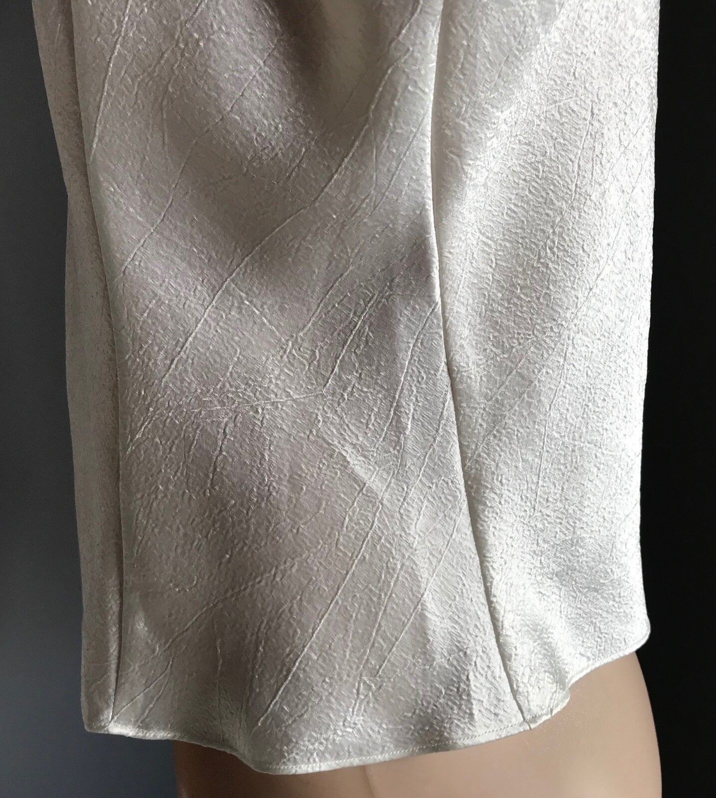 Sexy SHORT STORIES Camisole Ivory Spaghetti Straps Lace Trim Size L 12 NEW
