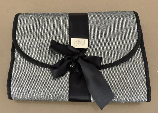 HD CARRY CASE Storage Bag Silver Glitter Black Double Pouch Protective Mat NEW