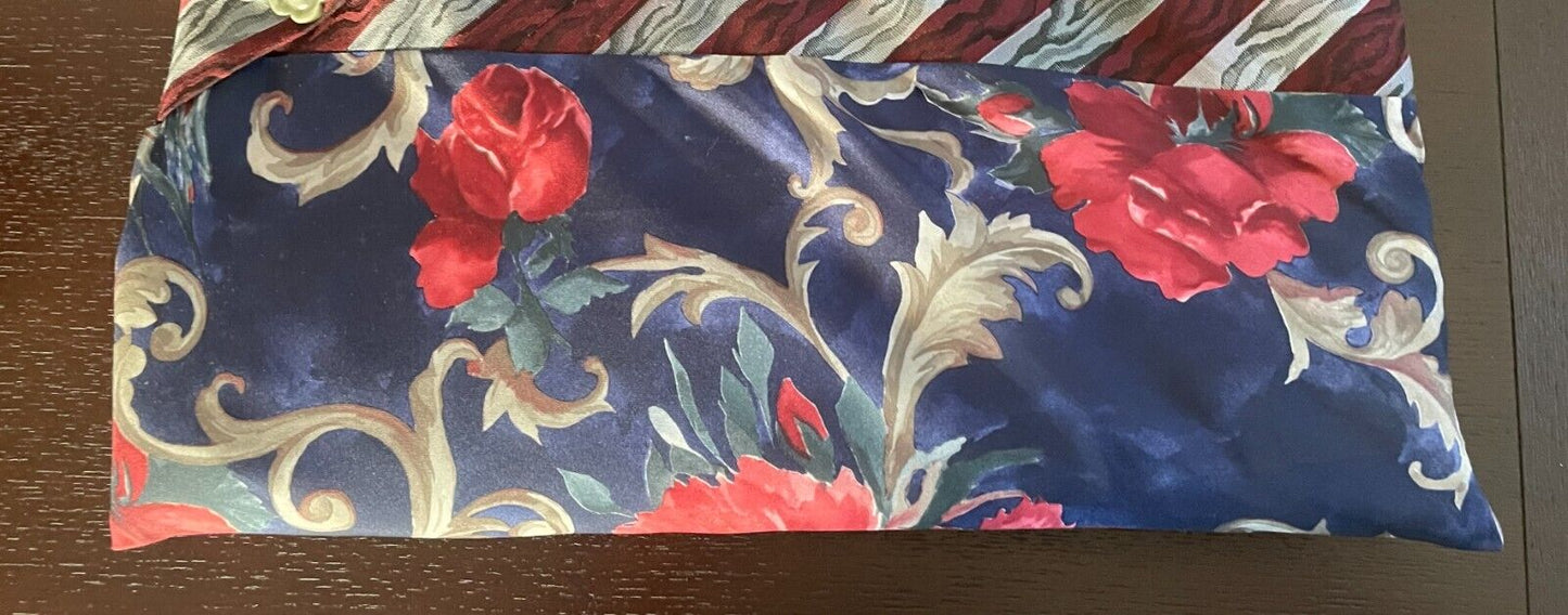 Handbag UPCYCLED  Handmade Clutch Made from Men's Ties Multicoloured Beautiful