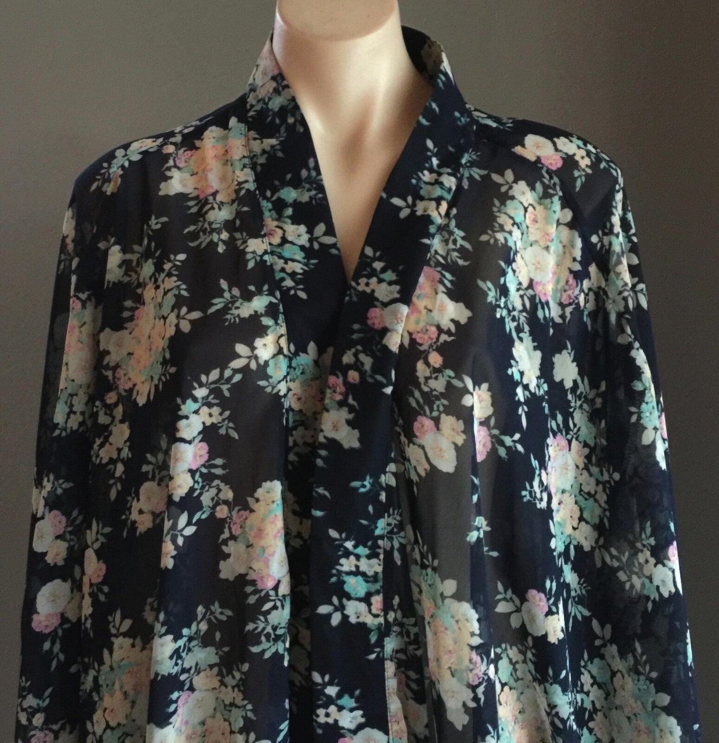 SEVEN17EEN Kimono Floral Print Long Sleeve MultiColour Size S/M 14 18 Lovely