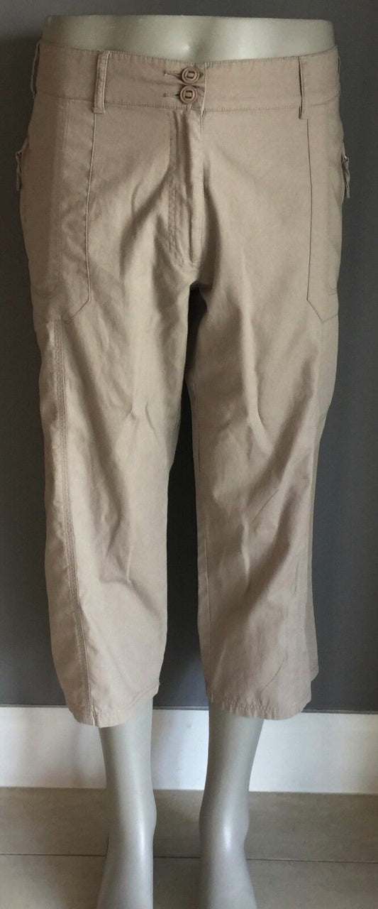 LIZ JORDAN Pants Wide Leg Crop Casual Light Brown Plus Size 18 NEW