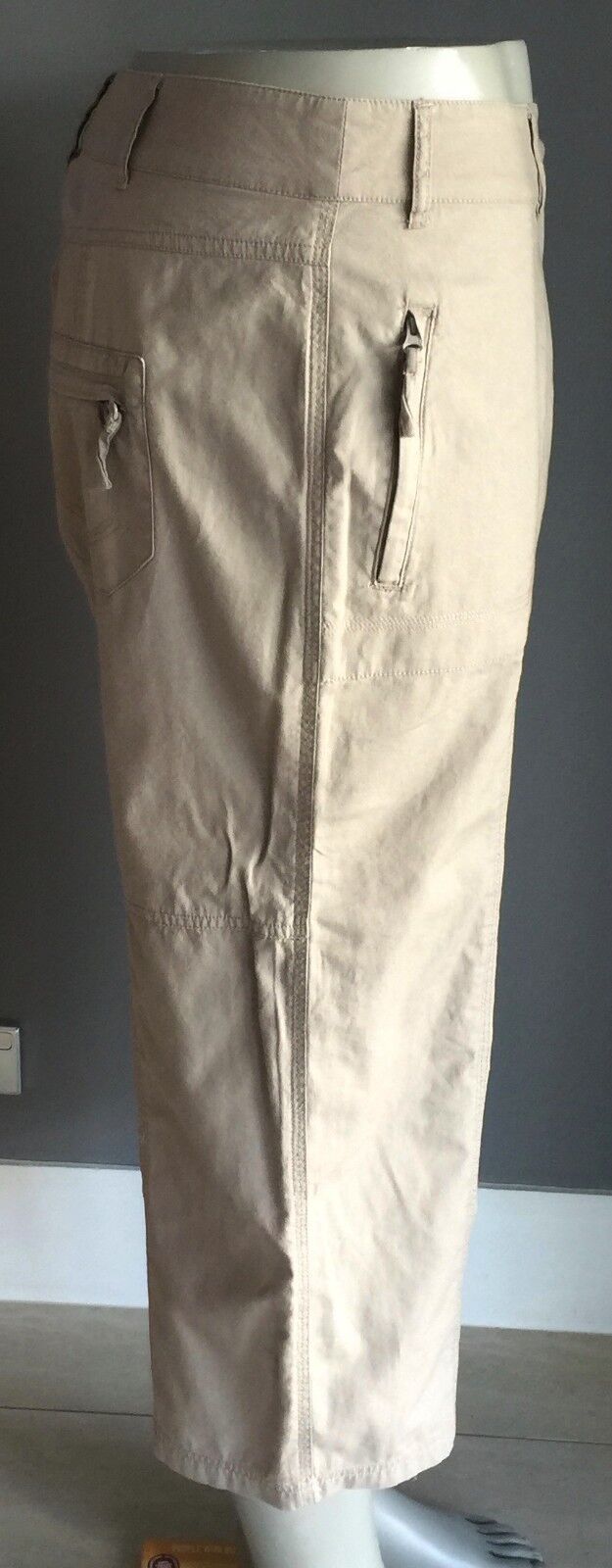 LIZ JORDAN Pants Wide Leg Crop Casual Light Brown Plus Size 18 NEW