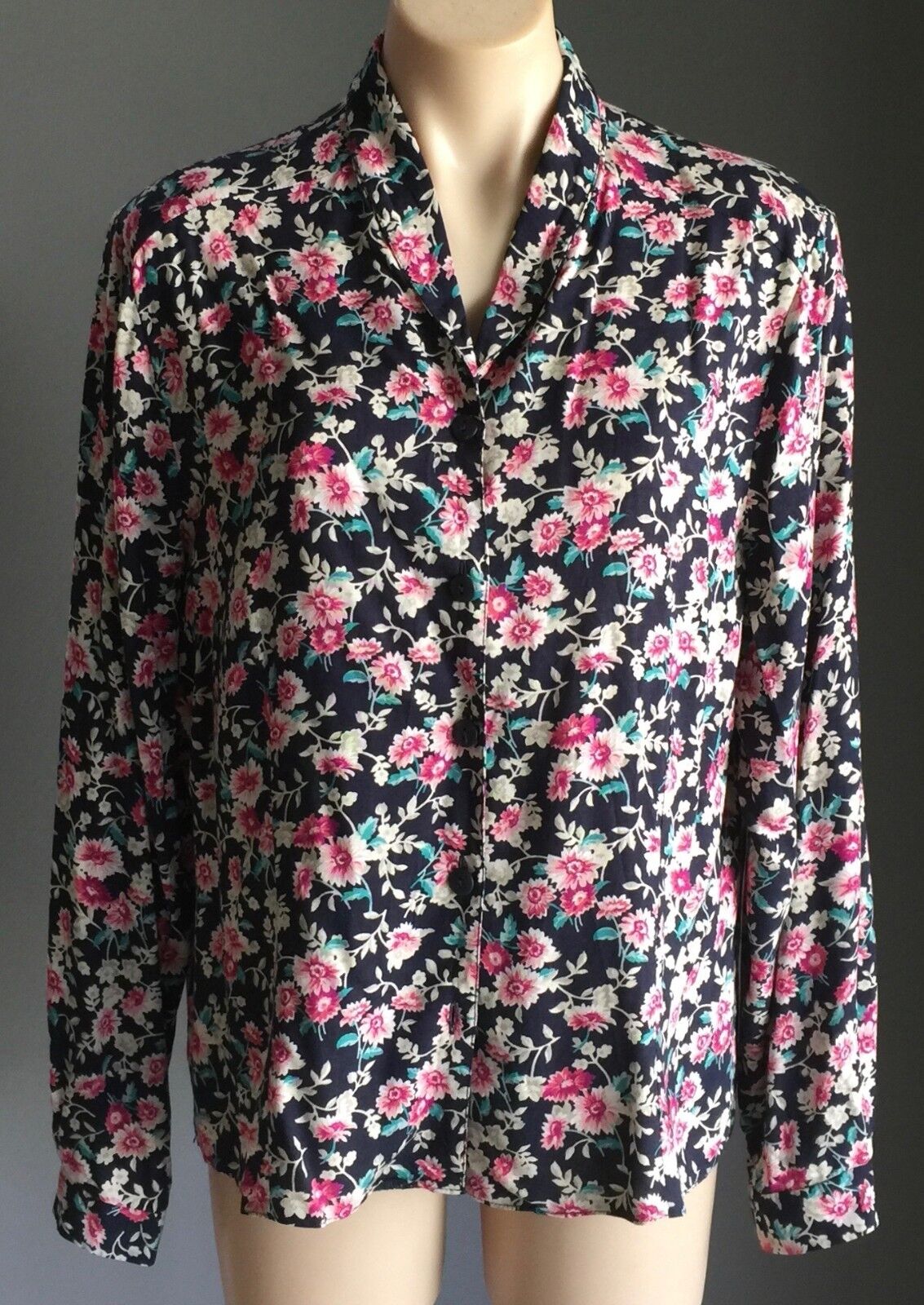 DUNEDIN 2 Piece Skirt Suit Set Scottish Made Floral Blouse Skirt Size 18