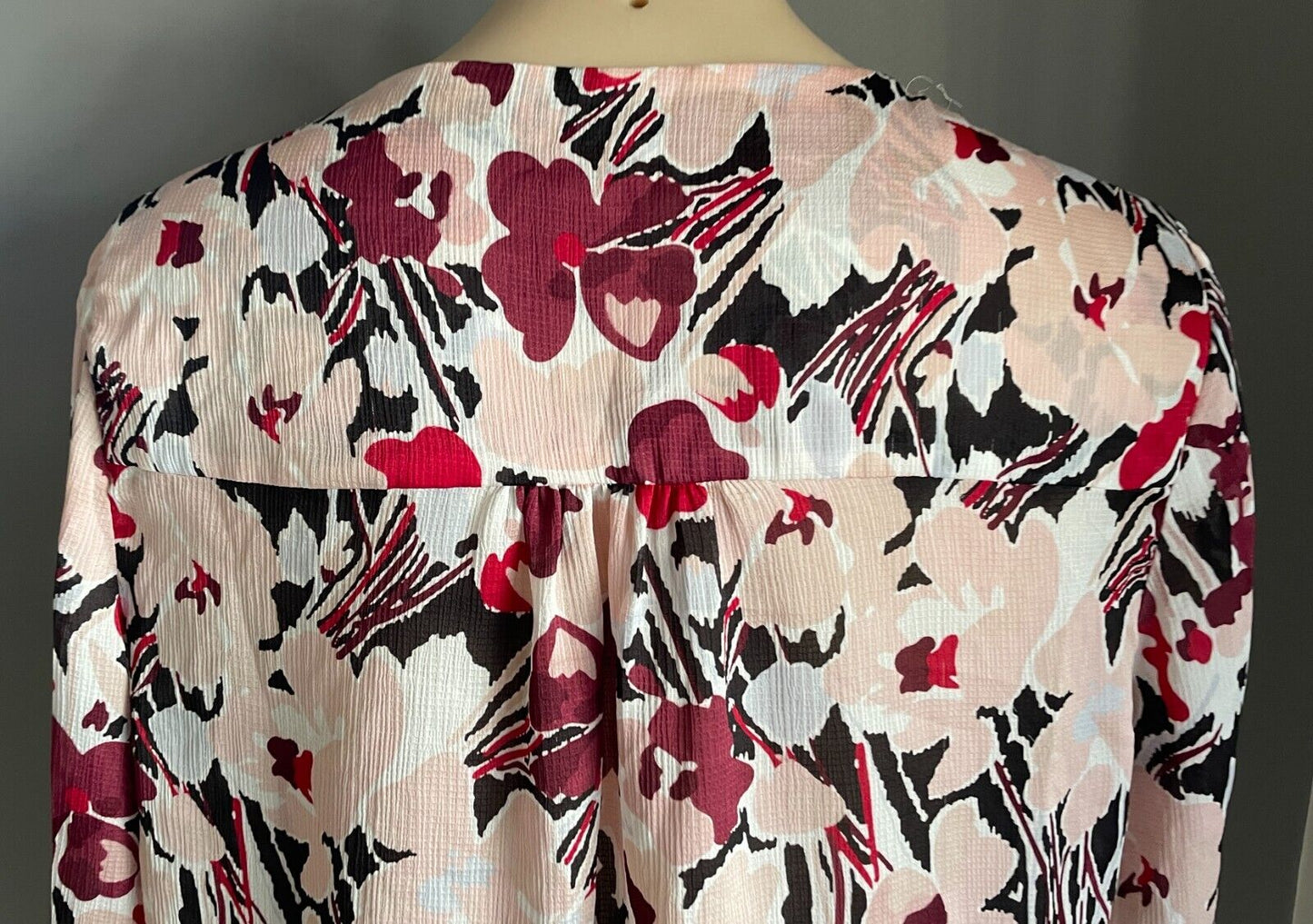 SUZANNE GRAE 3/4 Sleeve Jacket Lightweight Multicolour Floral Print Size 14