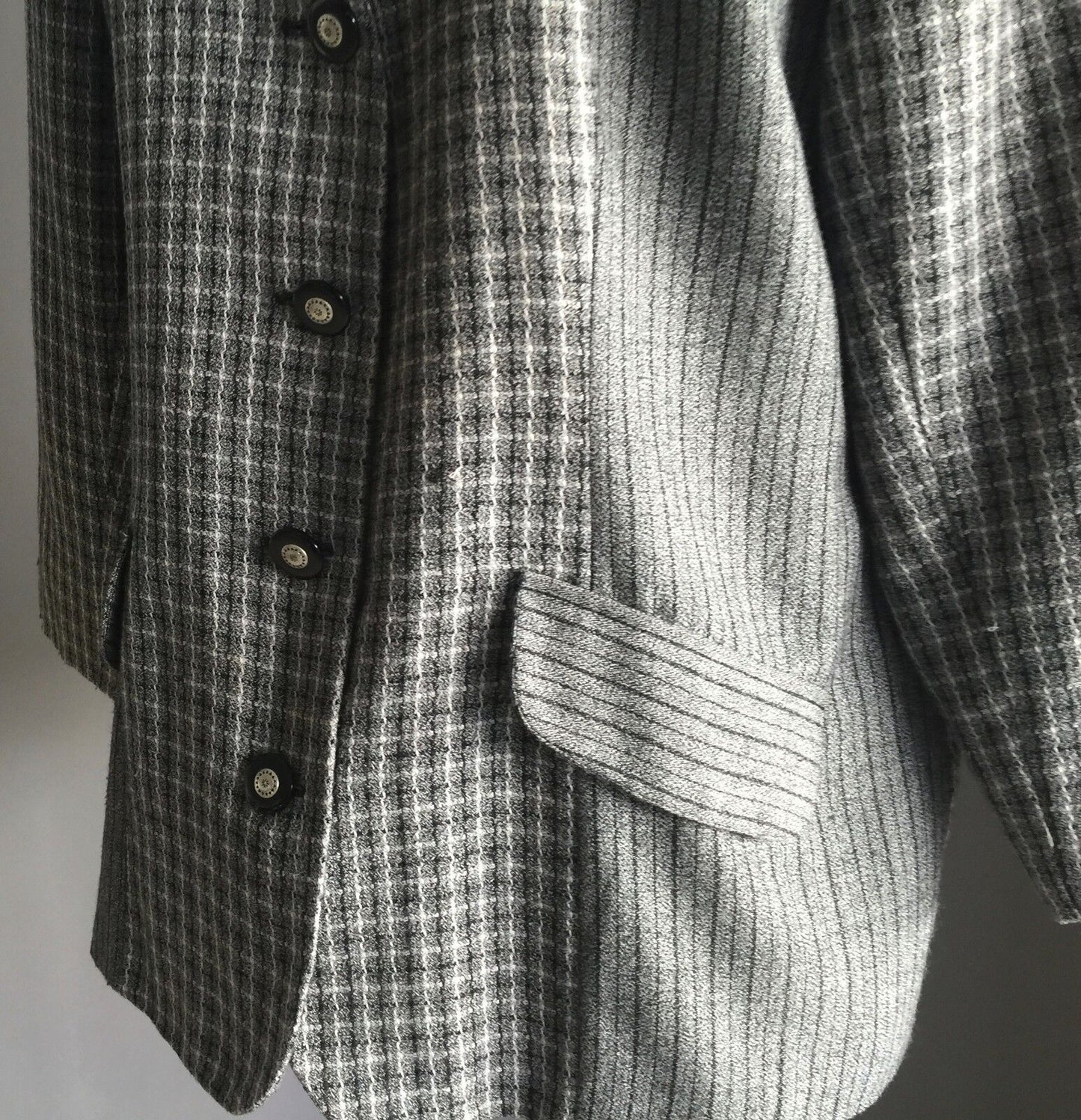 Vintage HARRY POTTER Blazer Grey Black & White Long Sleeve Jacket Ladies Size 14
