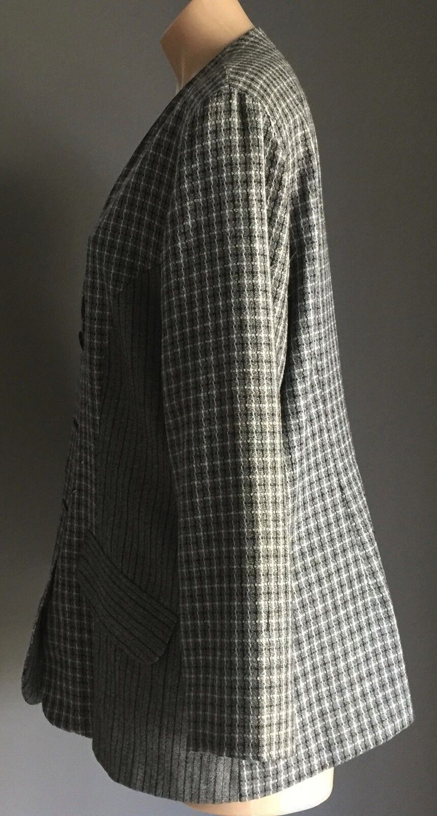 Vintage HARRY POTTER Blazer Grey Black & White Long Sleeve Jacket Ladies Size 14