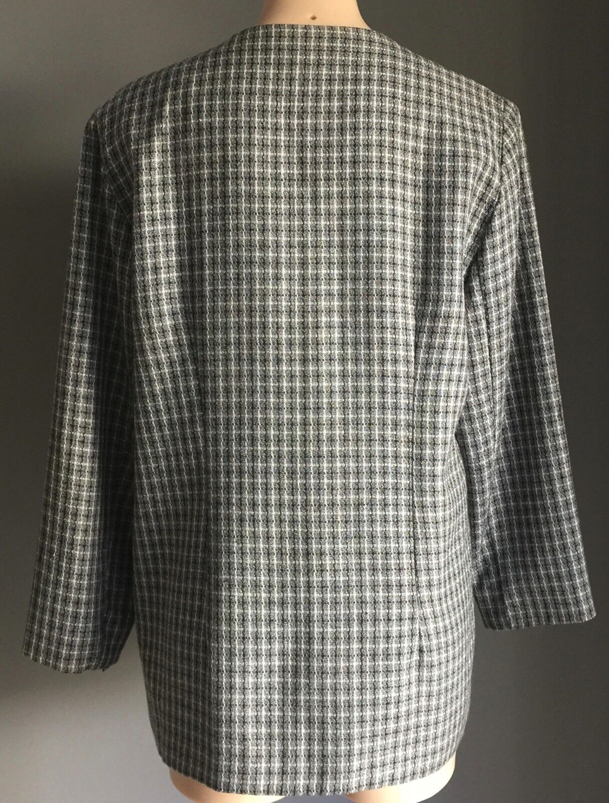 Vintage HARRY POTTER Blazer Grey Black & White Long Sleeve Jacket Ladies Size 14