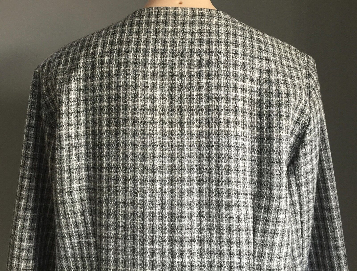 Vintage HARRY POTTER Blazer Grey Black & White Long Sleeve Jacket Ladies Size 14