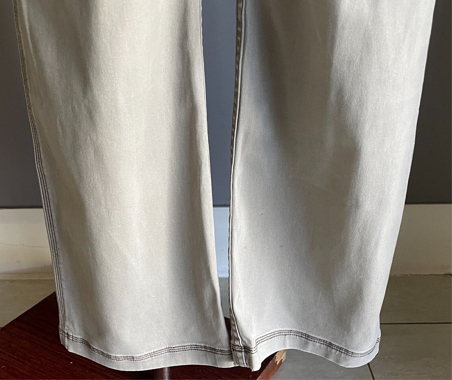 JEEP Light Khaki Utility Trousers Pants Size 32/76cm Waist Boot Leg