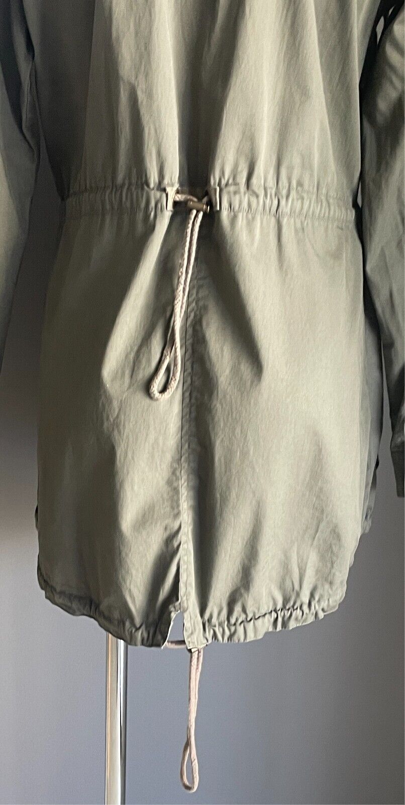 MAMBO Anorak ParkaJacket Khaki Size 10 Lightweight Cotton Long Sleeves Hoodie