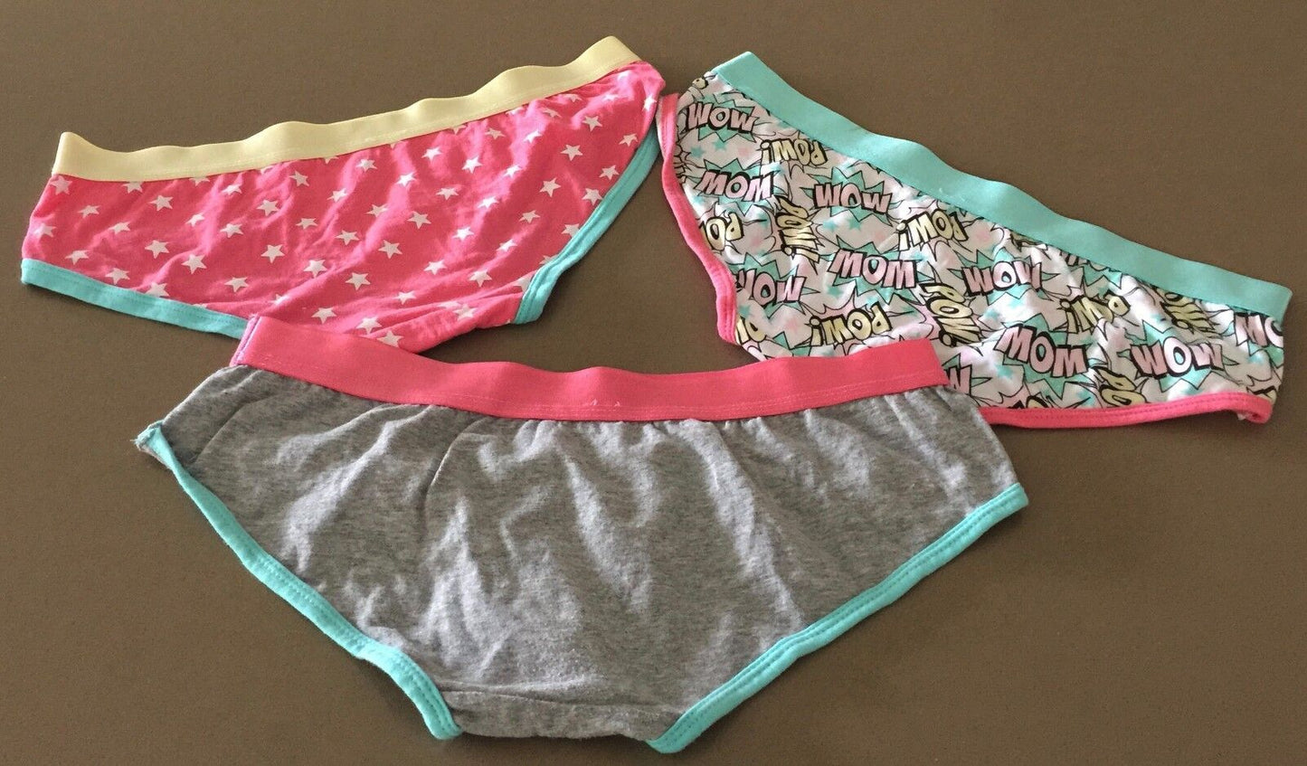 K-MART 3 Panties Ladies Size 12 Wide Band Panel Boyleg Briefs NEW Underpants