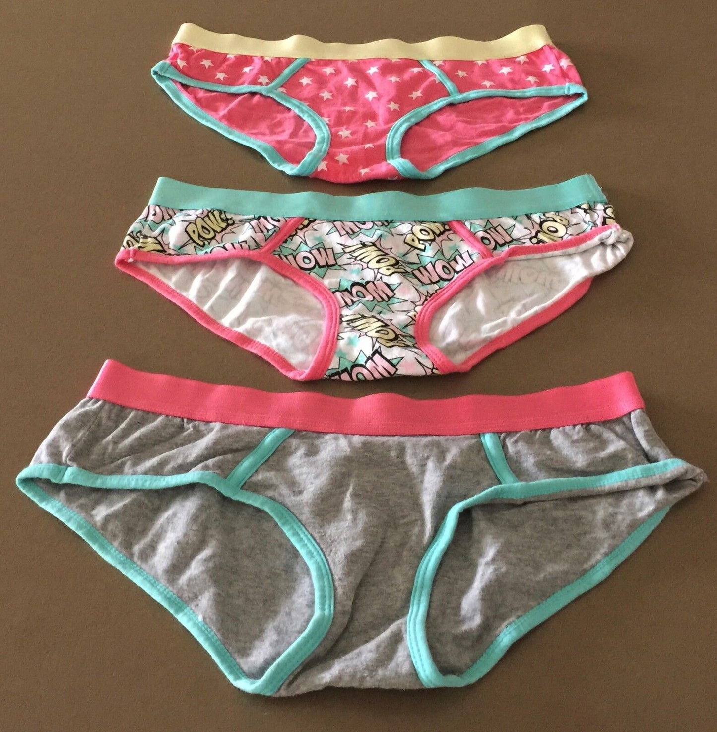 K-MART 3 Panties Ladies Size 12 Wide Band Panel Boyleg Briefs NEW Underpants