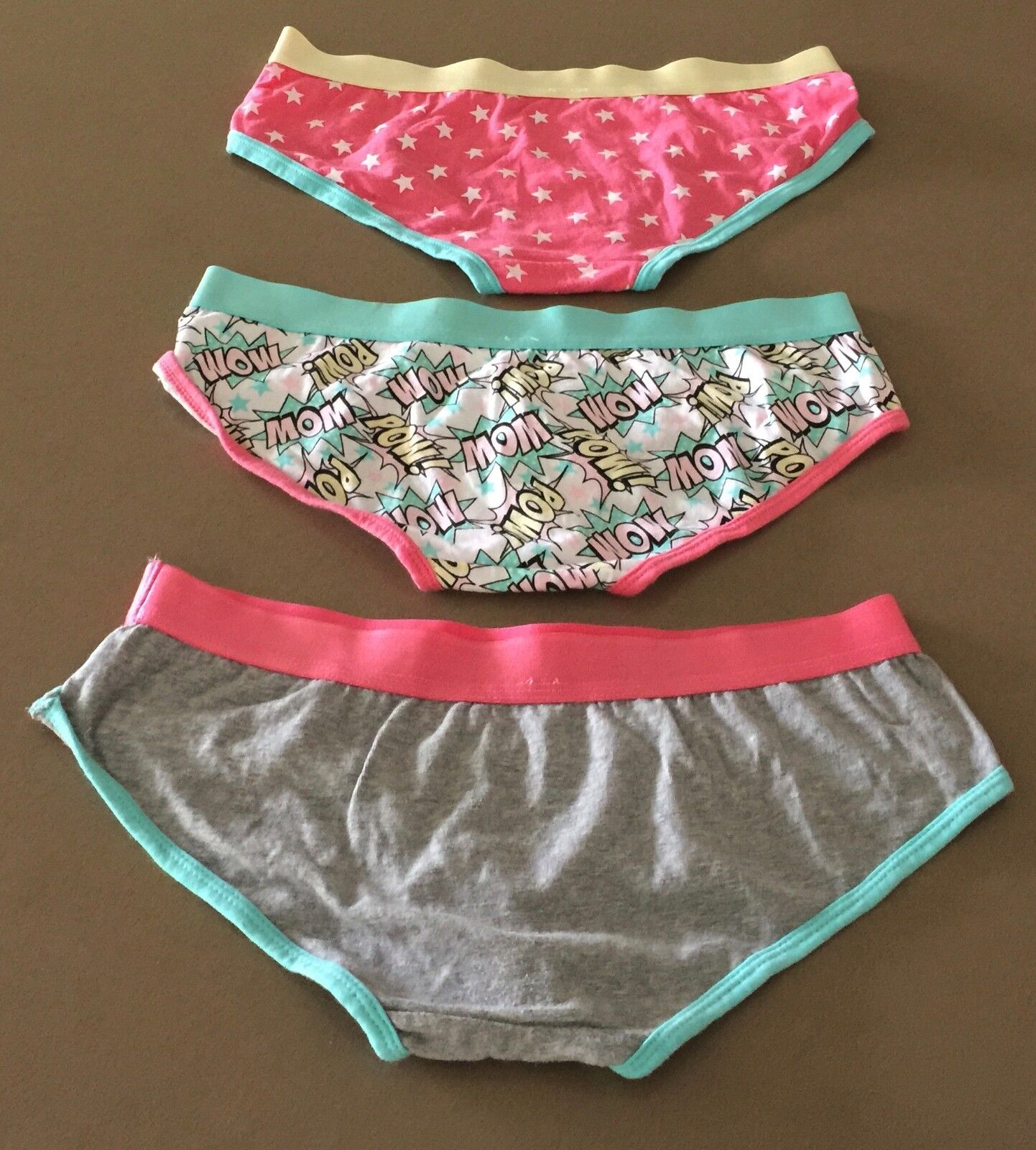 K-MART 3 Panties Ladies Size 12 Wide Band Panel Boyleg Briefs NEW Underpants