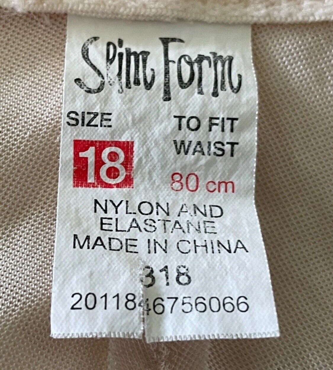 SLIM FORM Control Briefs Size 18 Light Beige Tummy ShapeWear Pants