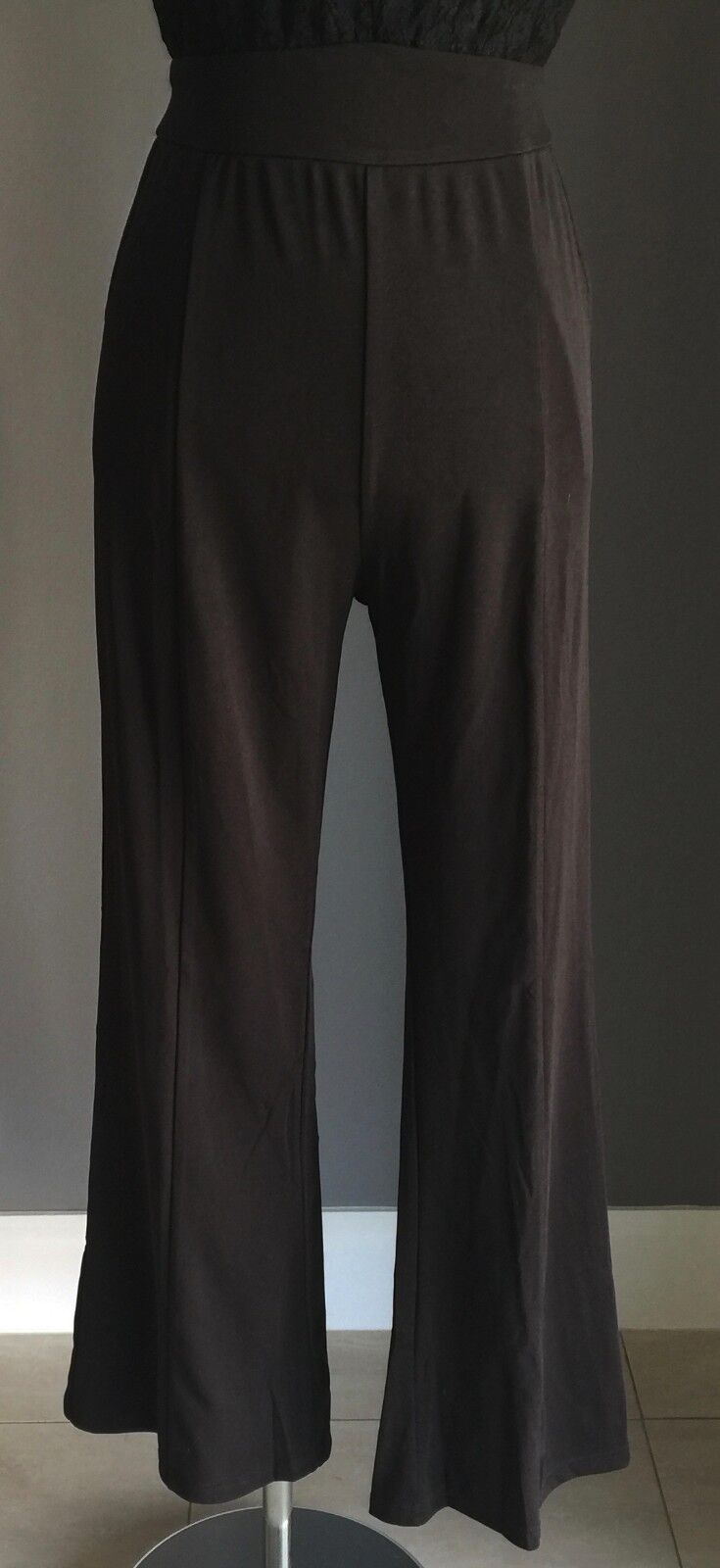 CaiDieNu Jumpsuit Size L 12 14 Black Backless Pantsuit Hollywood Chic NEW
