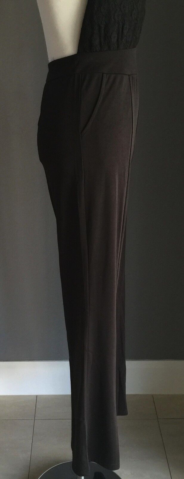 CaiDieNu Jumpsuit Size L 12 14 Black Backless Pantsuit Hollywood Chic NEW