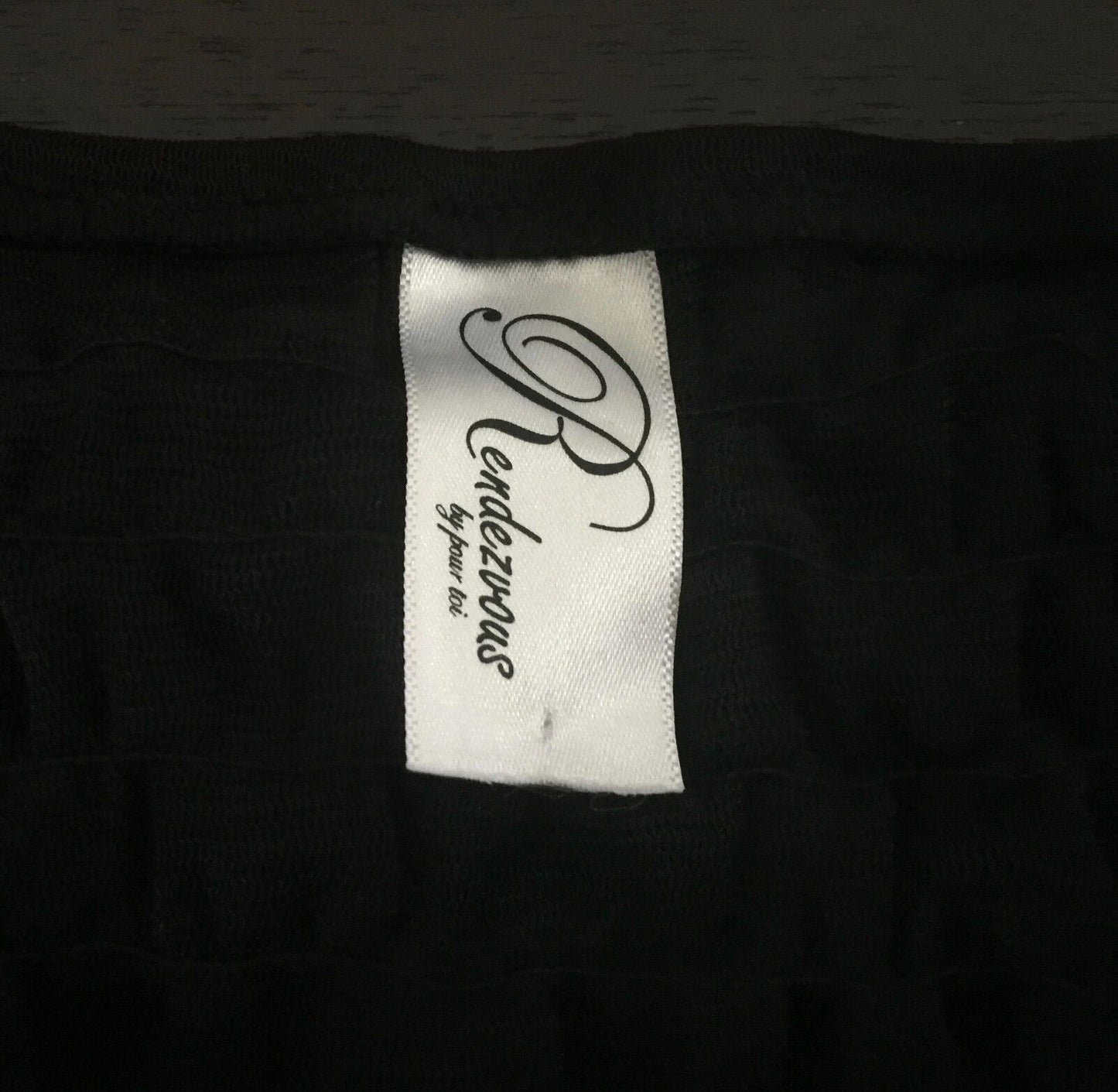 RENDEZVOUS Black Panties Size L 12 Lace Frill Knicker Bow  Lingerie  Sexy NEW