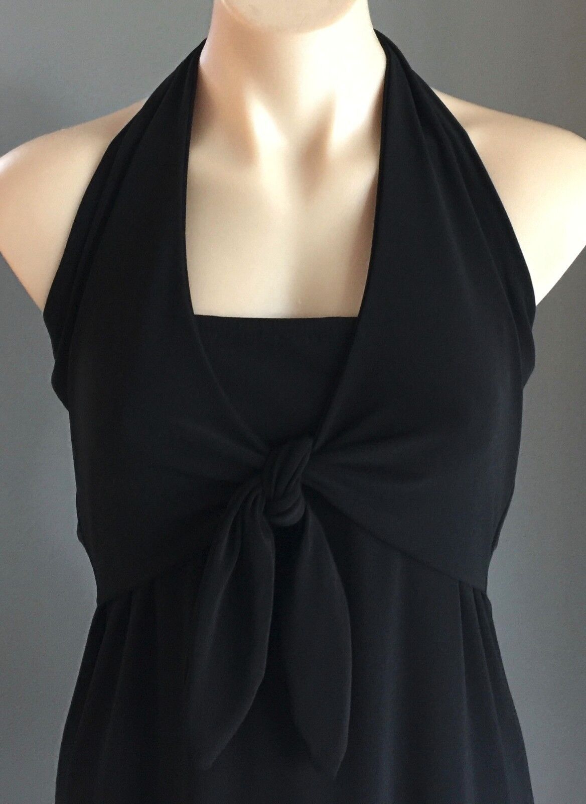 RUTH TATE SYDNEY Halter Neck Dress Size 8  10 Frock Black Ladies Gorgeous NEW