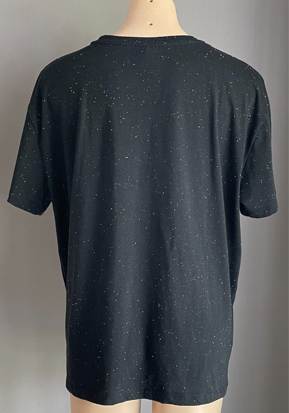 MARVEL AVENGERS Black/White Speckle Gold T-Shirt "Wakanda Forever" Size 3XL