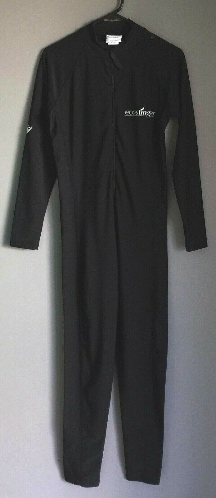ECOSTINGER Stinger Suit Black Full Body UV Protection 50+ Swimsuit Size S NEW