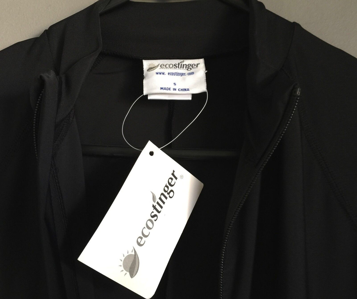 ECOSTINGER Stinger Suit Black Full Body UV Protection 50+ Swimsuit Size S NEW