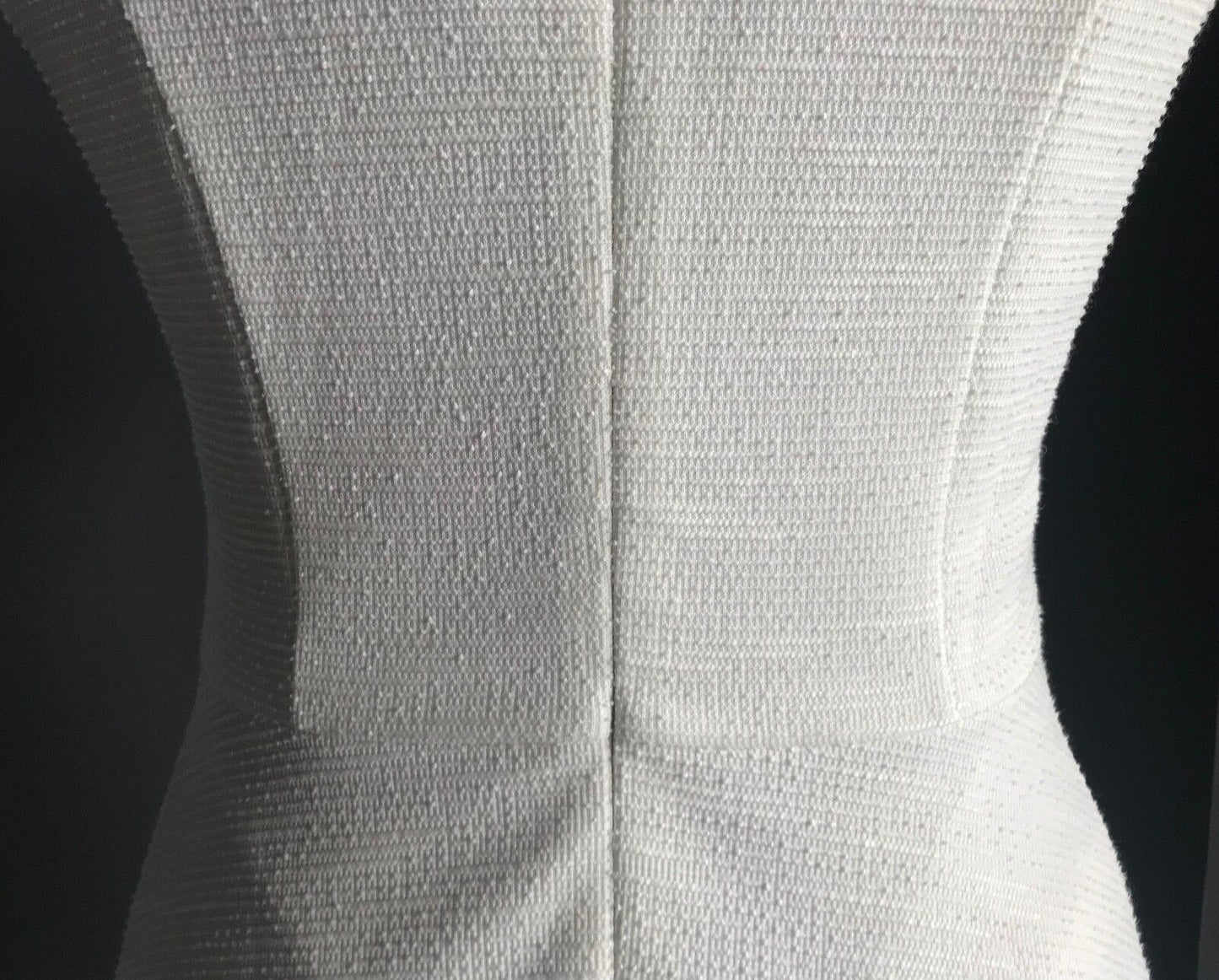 ZALORA Dress Off White Asymmetric Hem Fit & Flare Sleeveless Size S AU 10 NEW