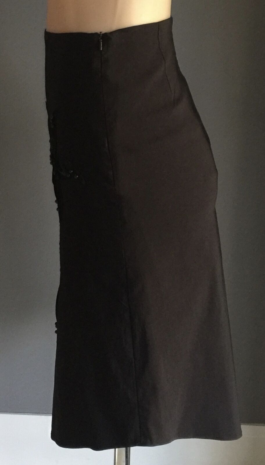 ZIO Skirt Black Stretch Embellished Detail Ladies Size S 10 Vintage