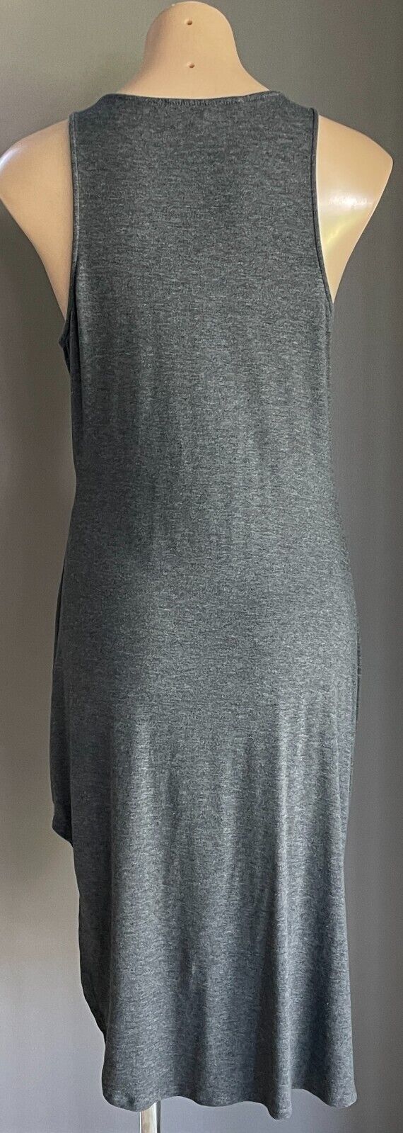 BLESSED ARE THE MEEK "Flow" Dress Charcoal Marl Ruched Stretch Sz 3 10 12 New
