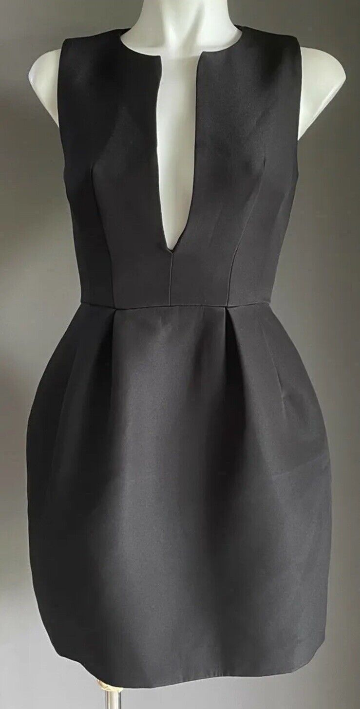 C/MEO COLLECTIVE Sheath Dress Black Sleeveless Deep V-Neck Size XS 8 NEW
