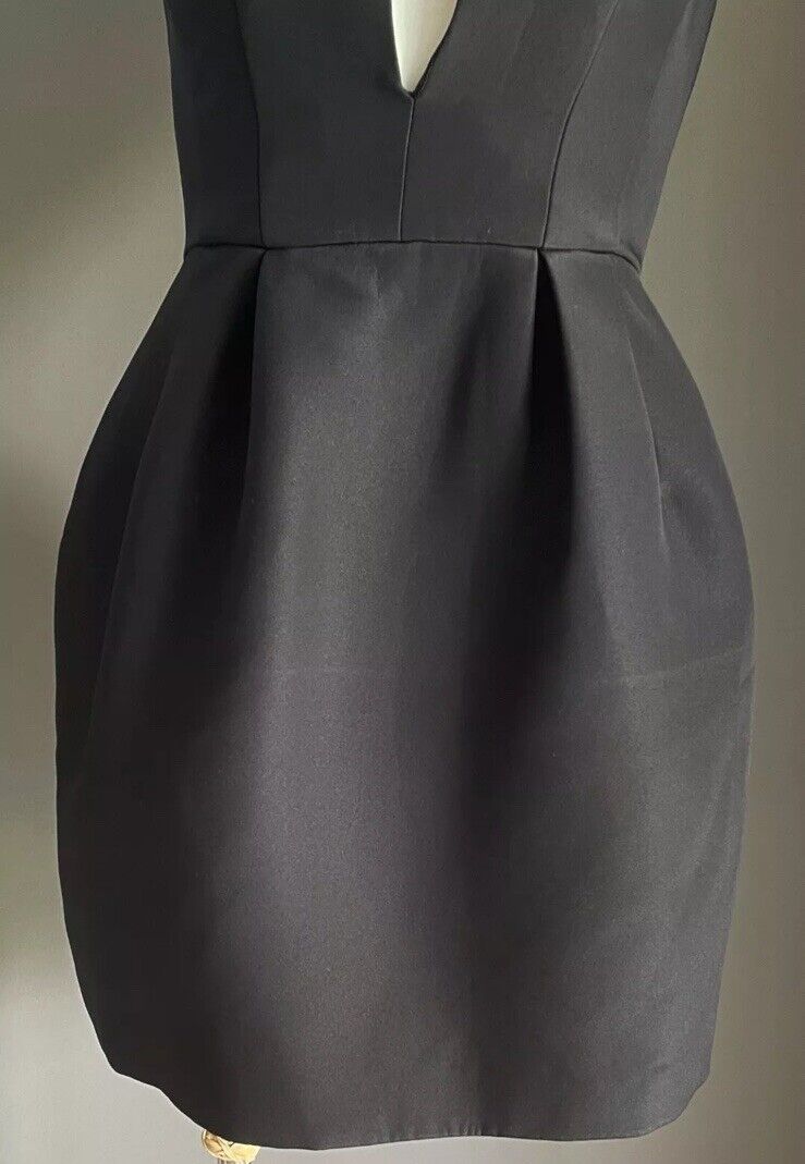 C/MEO COLLECTIVE Sheath Dress Black Sleeveless Deep V-Neck Size XS 8 NEW