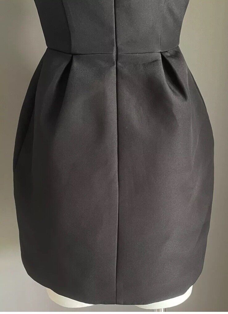 C/MEO COLLECTIVE Sheath Dress Black Sleeveless Deep V-Neck Size XS 8 NEW