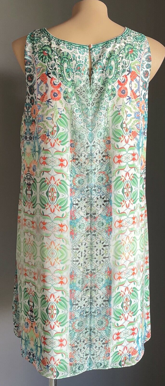 CITY CHIC Bucharest Hi Low Blouse Green & Pastel Colours Embellished Plus Size M