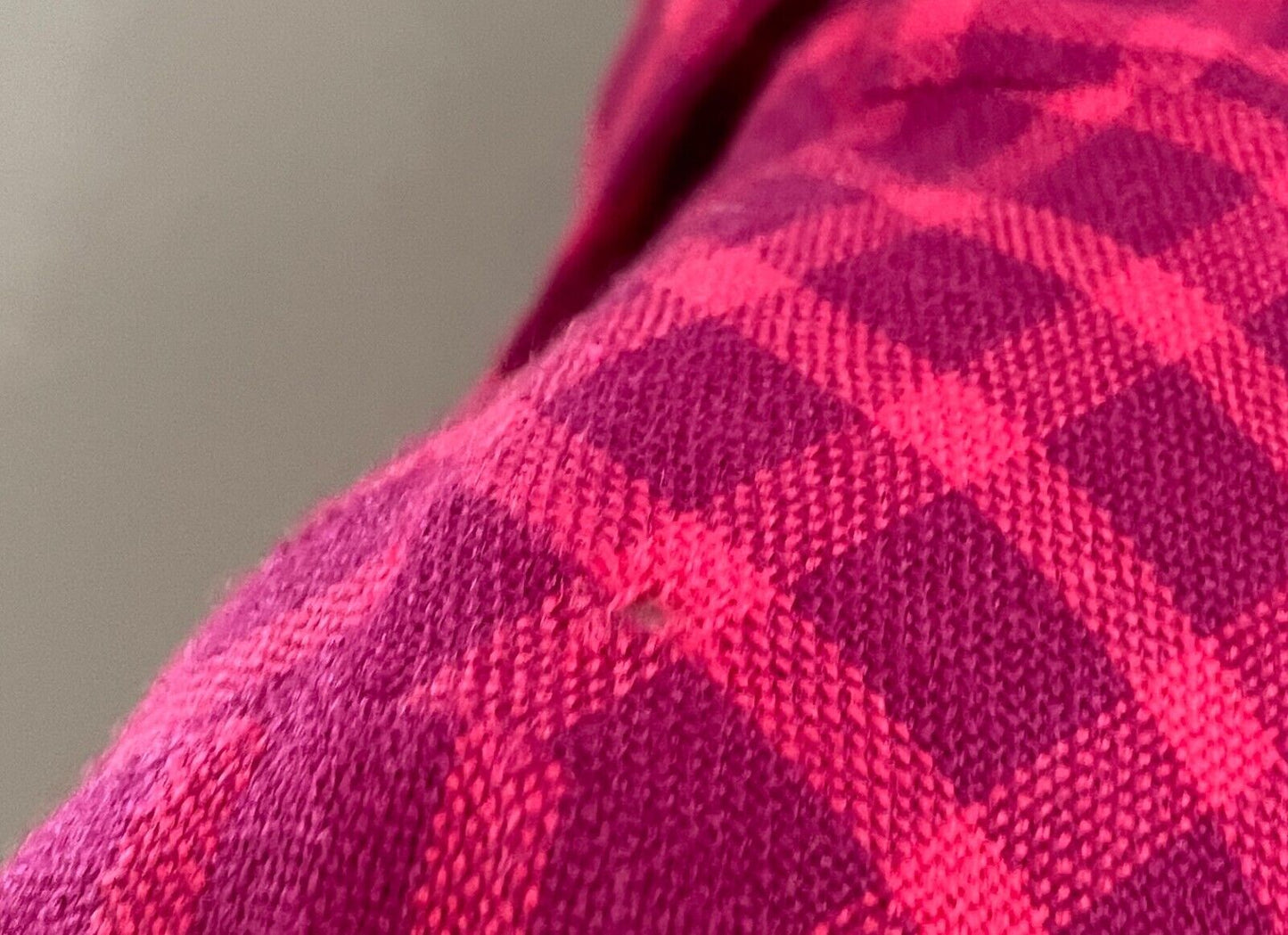 GAELTARRA Wool Tweed Dress Ireland Hand Woven Pink Purple Check Size 12 Vintage