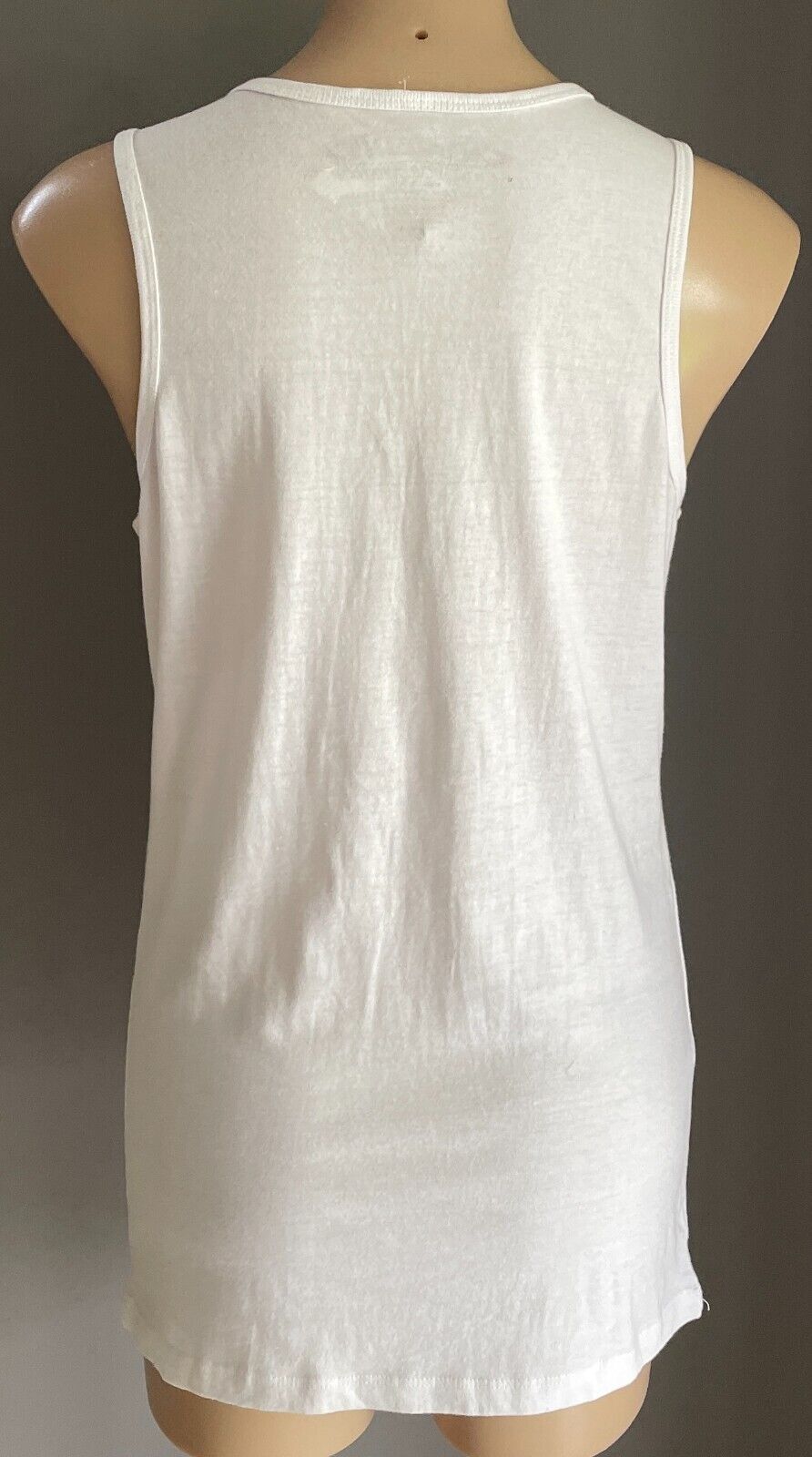 Headline Going To The Chapel Las Vegas White Tank Top Black Glitter XL 12 NEW