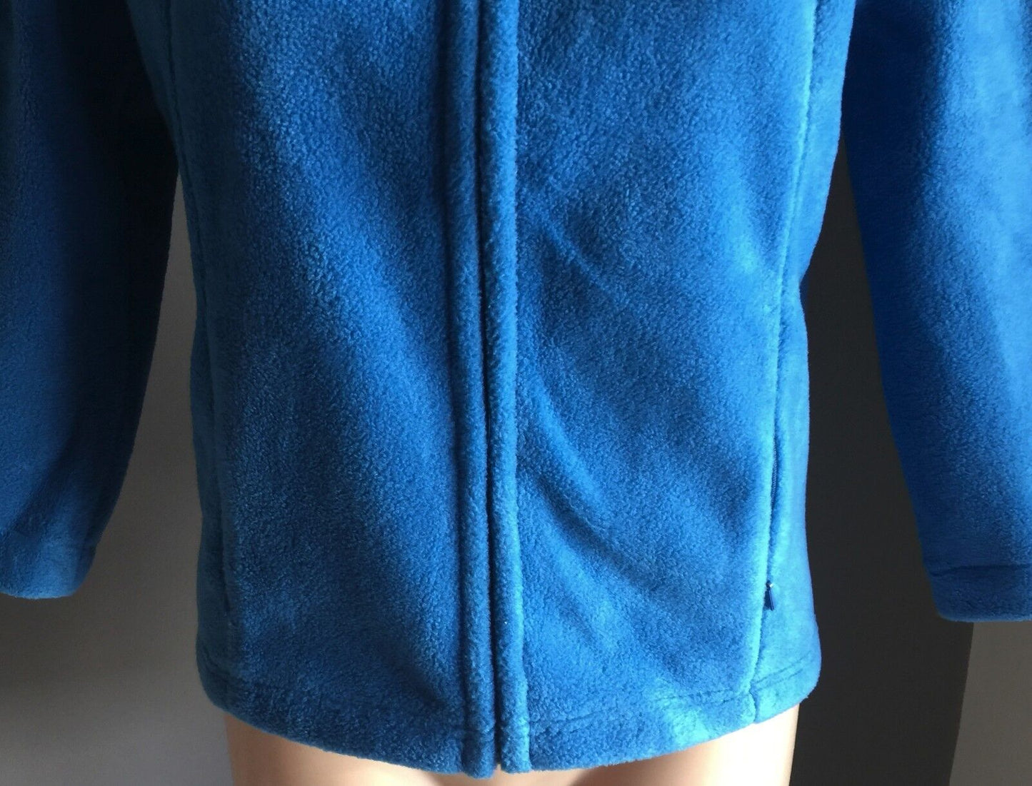 ESPRIT Jacket Full Zip Blue Polar Fleece Winter Top Ladies Size M 10 Gorgeous