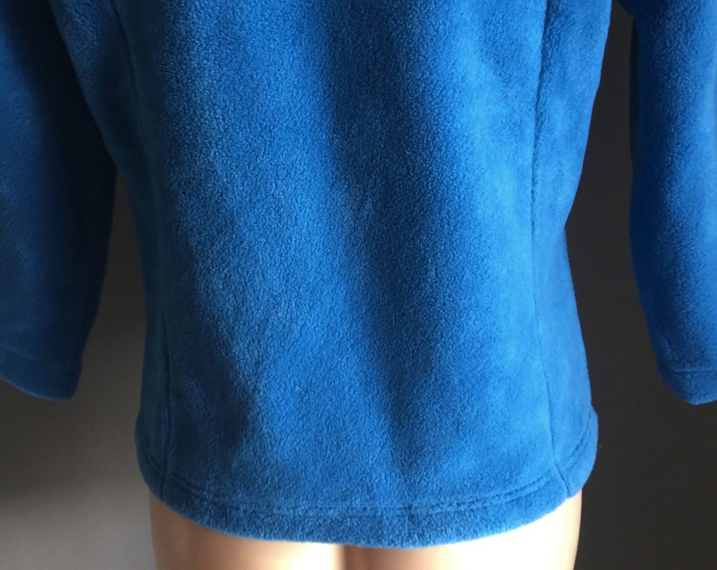 ESPRIT Jacket Full Zip Blue Polar Fleece Winter Top Ladies Size M 10 Gorgeous