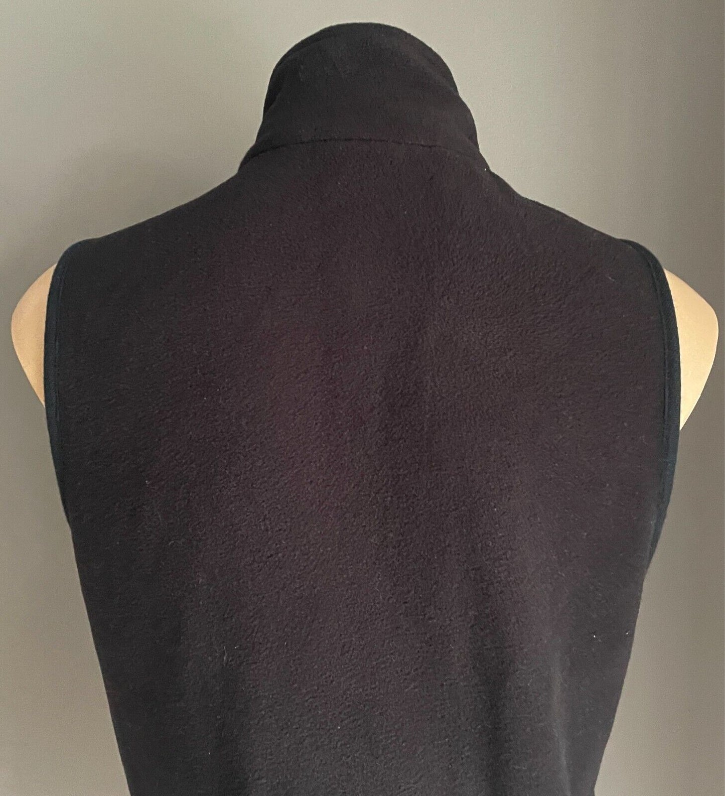 TRESPASS Zip Front Vest Black Polar Fleece Sleeveless High Neck Ladies Size M 12