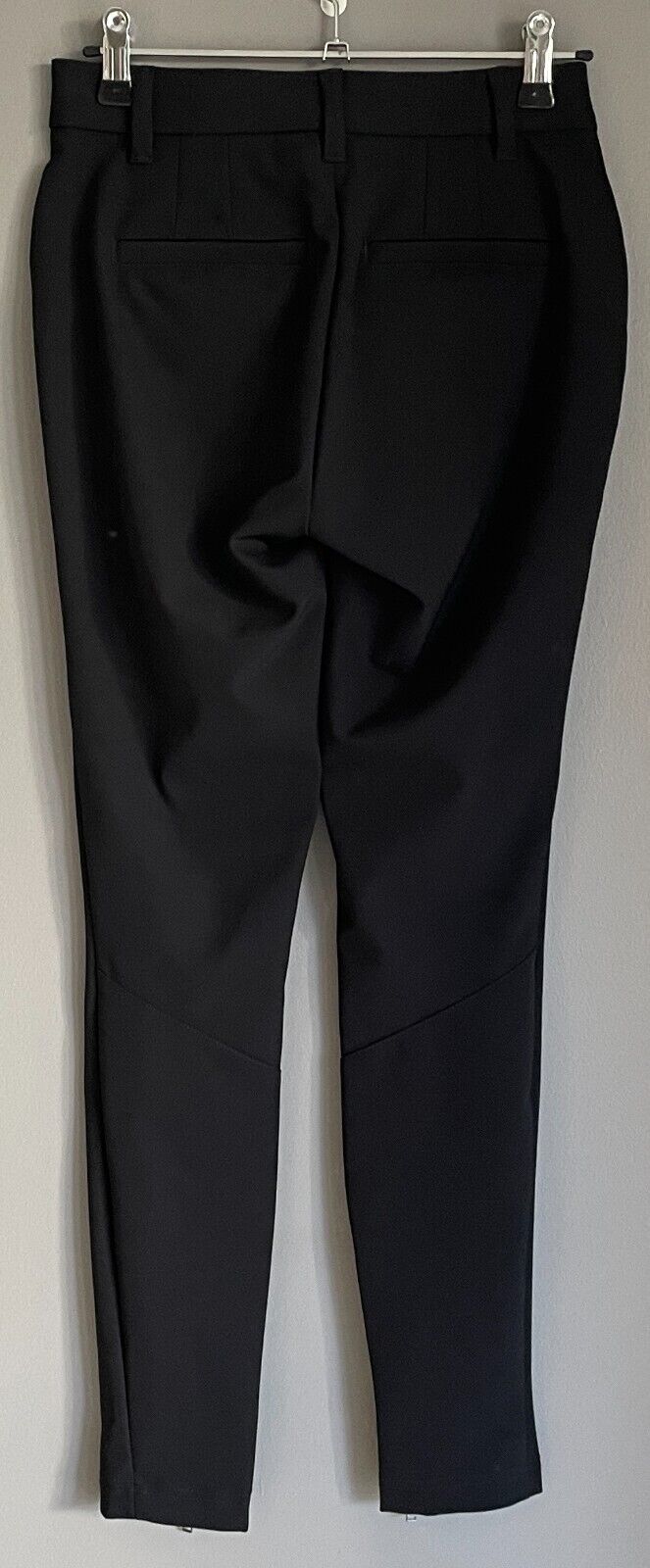 GAP Black "Techy Moto Legging" Stretch Pants Ankle Zips Inseam Size 0 AU 4 63cm