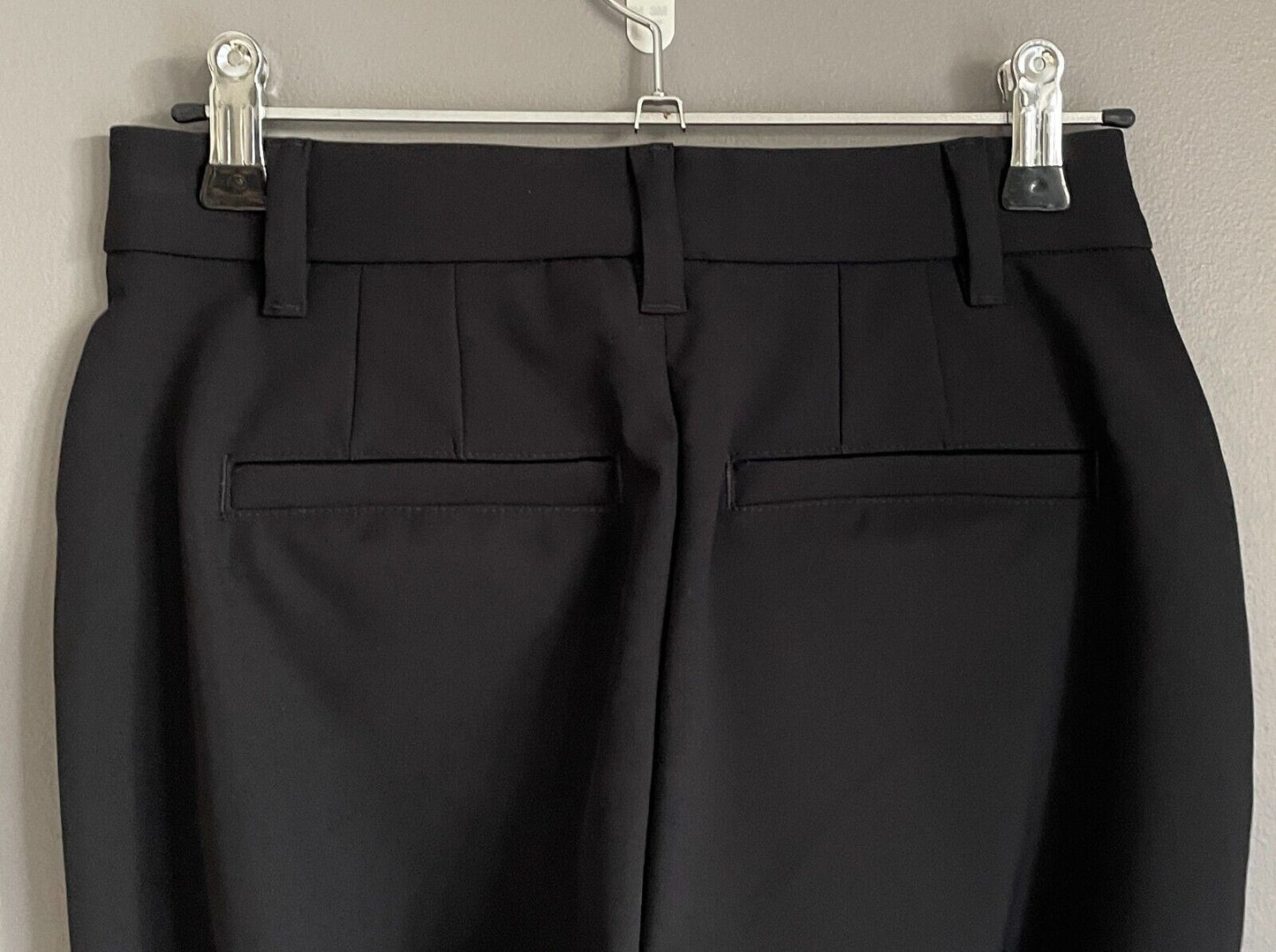 GAP Black "Techy Moto Legging" Stretch Pants Ankle Zips Inseam Size 0 AU 4 63cm