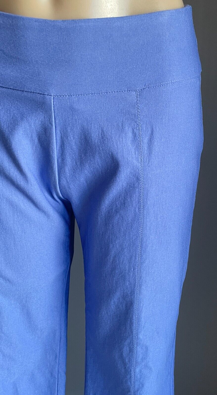 FELLA HAMILTON Capri Pants Cornflower Blue Stretch Pull On Cropped Size 14