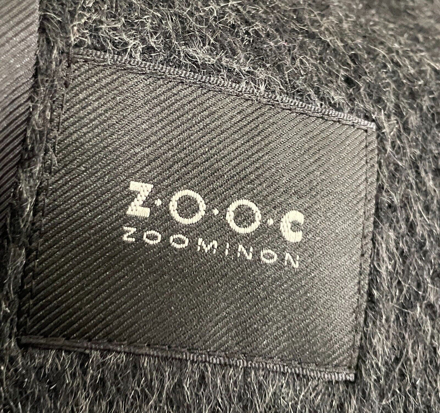 ZOOC ZOOMINON Charcoal Grey Long Sleeve Button Front Coat Ladies Size 12