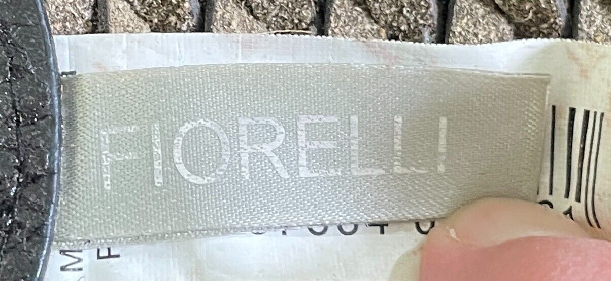FIORELLI Belt Black Pleather Snake Look 6cm Wide S M Length of Belt 107cm